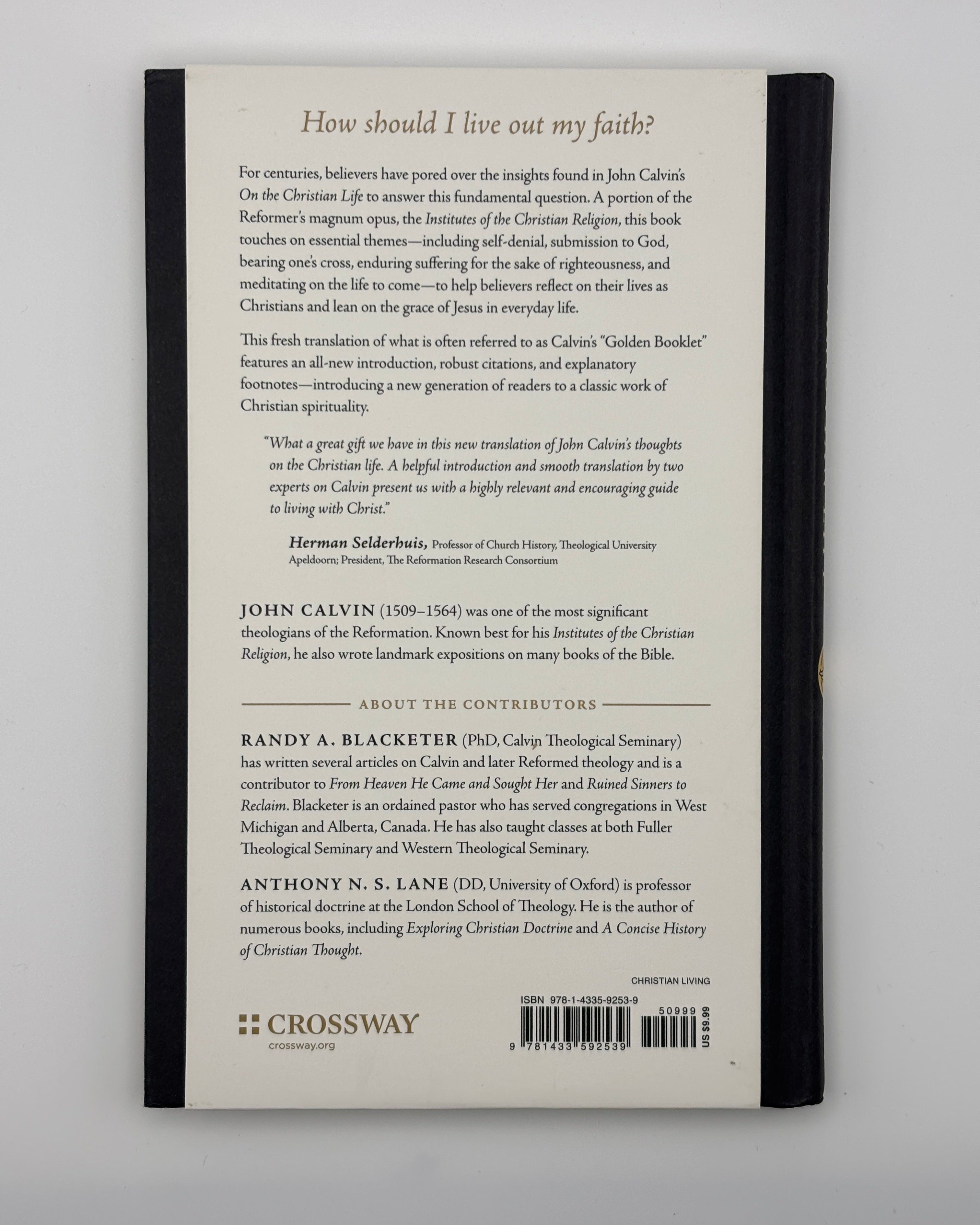 On the Christian Life - John Calvin (Like New)