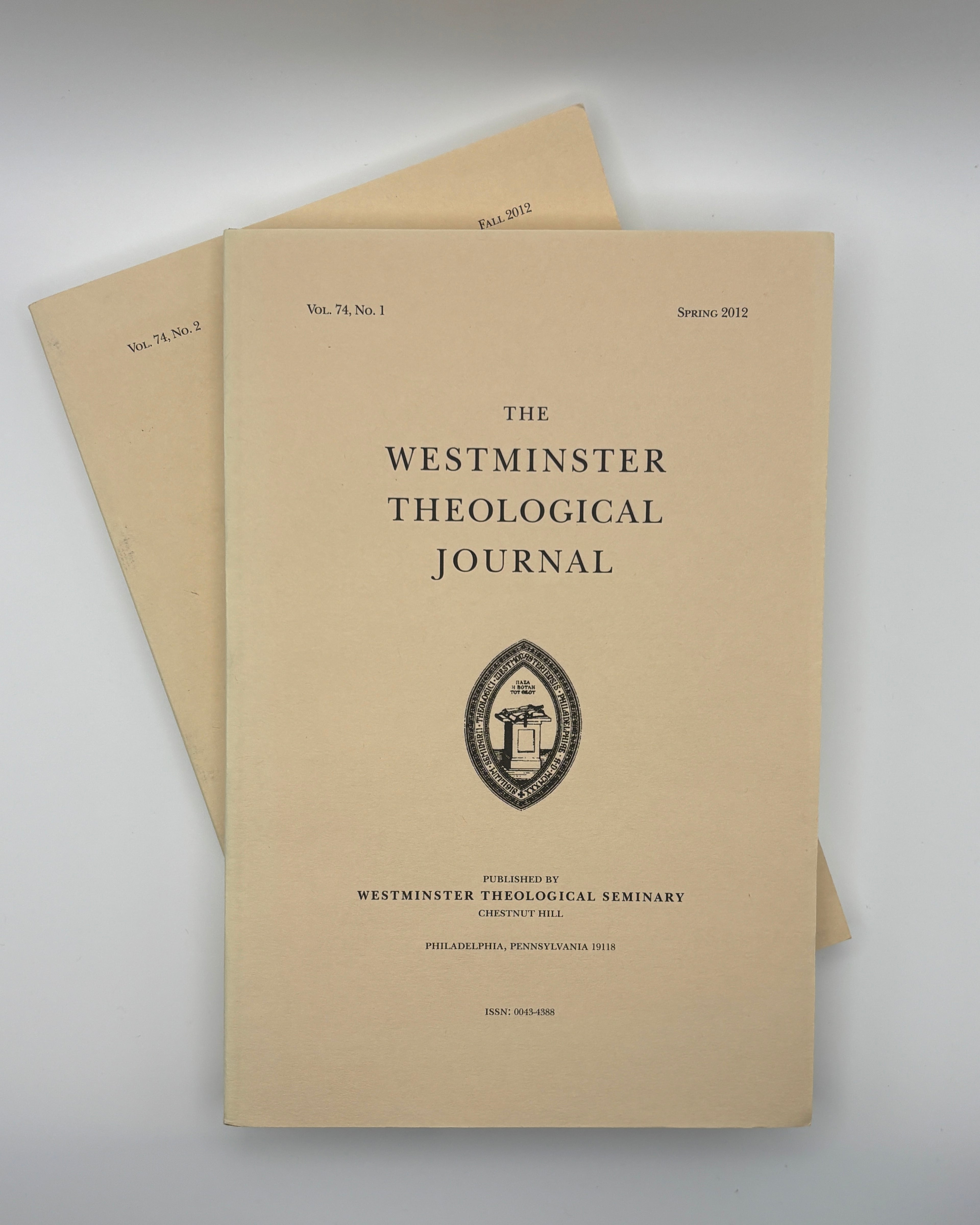 Westminster Theological Journal, Vol. 74, No. 1 & 2 (New)