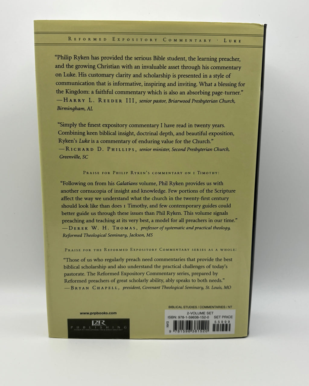 Luke, 2 Vol. Set - Philip Graham Ryken (Used - Good)