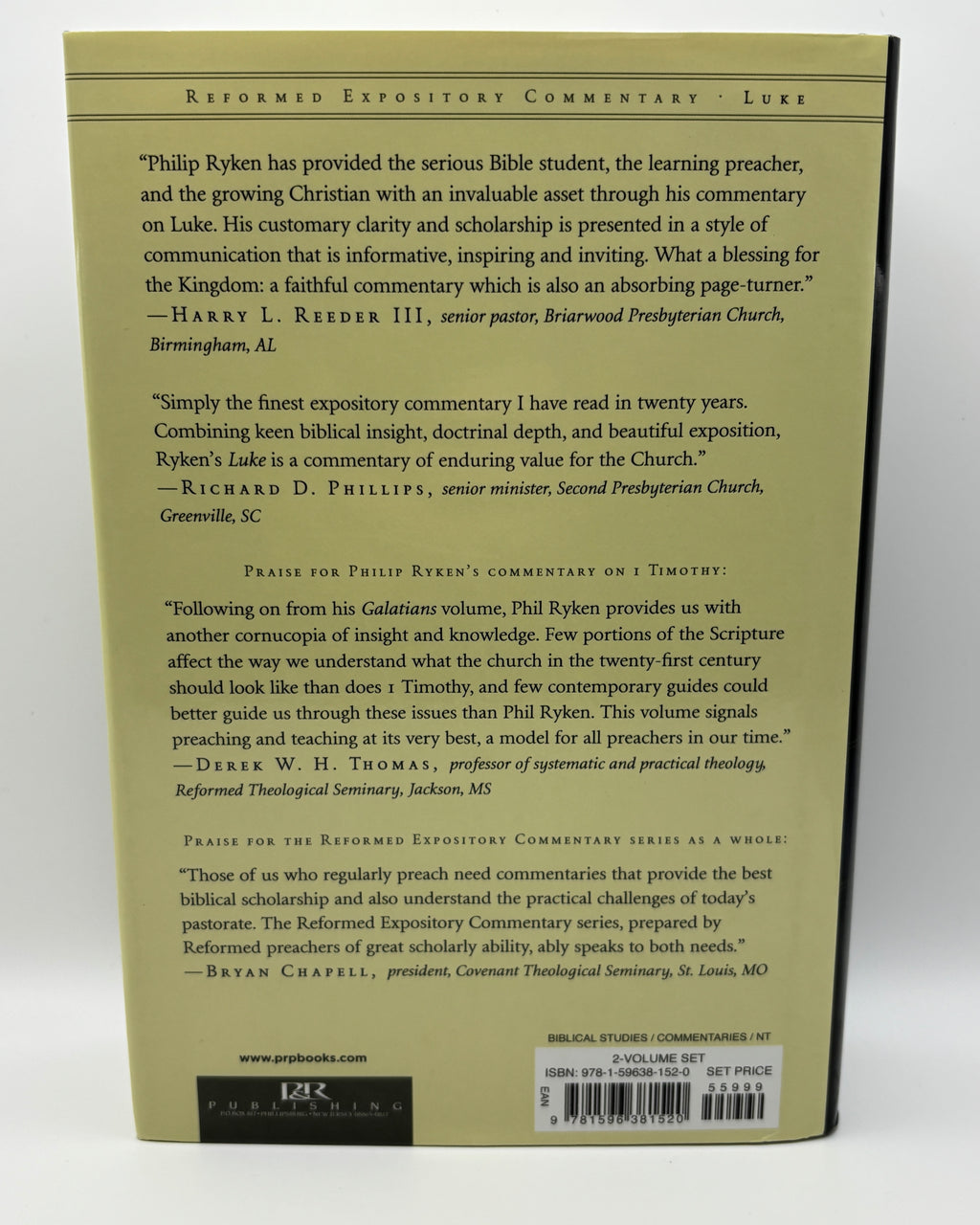 Luke, 2 Vol. Set - Philip Graham Ryken (Used - Good)