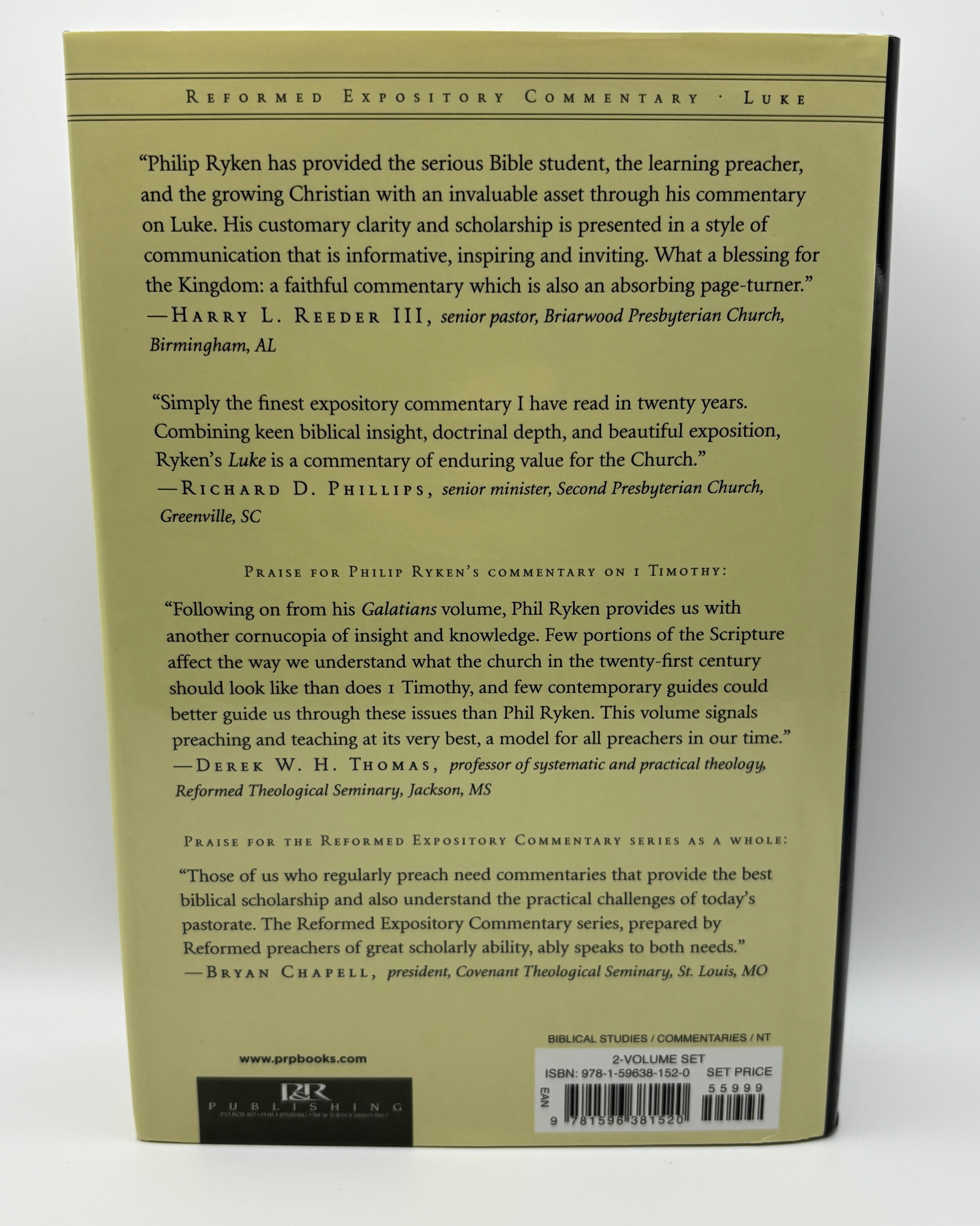 Luke, 2 Vol. Set - Philip Graham Ryken (Used - Good)