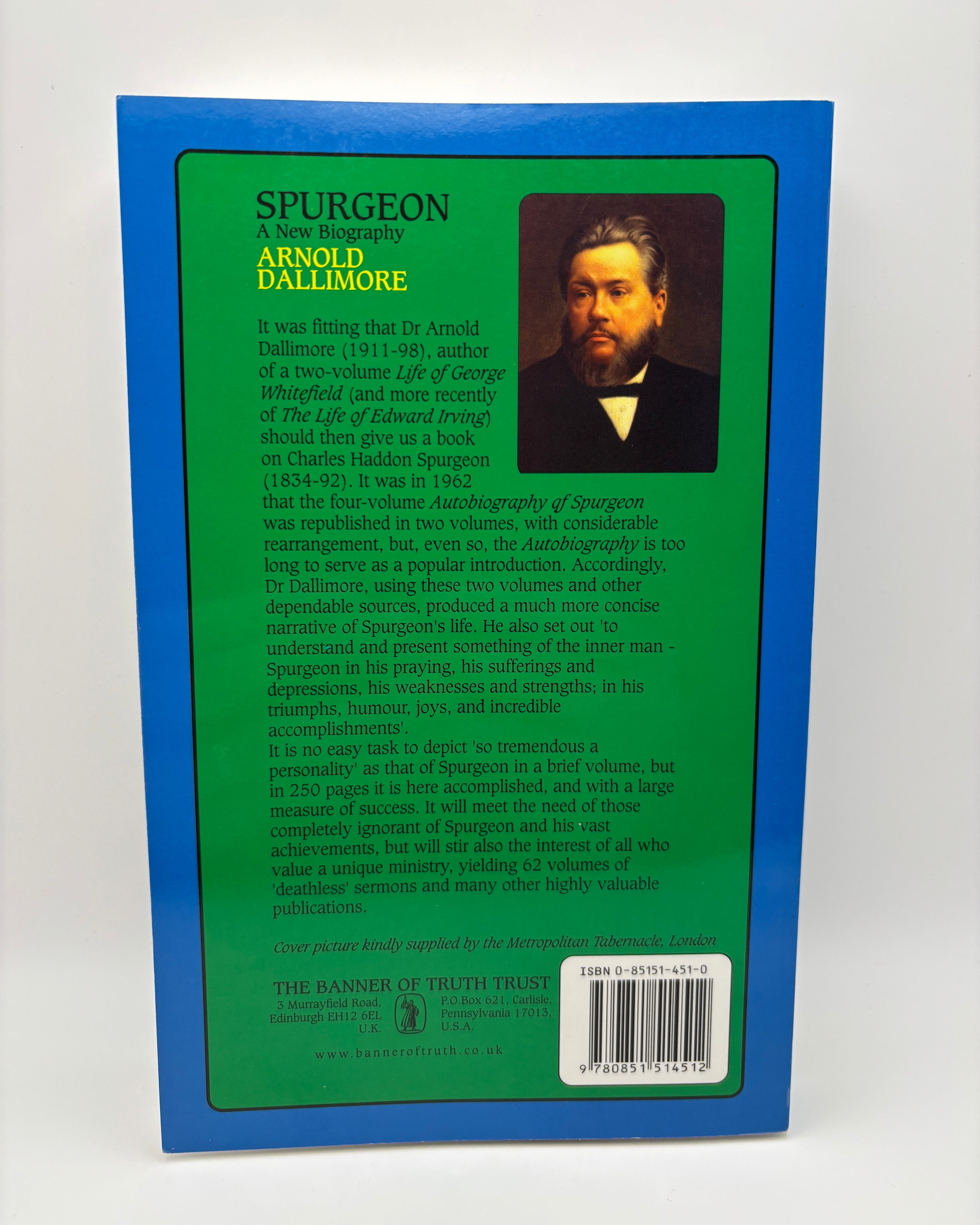 Spurgeon: A New Biography - Arnold Dallimore (New)