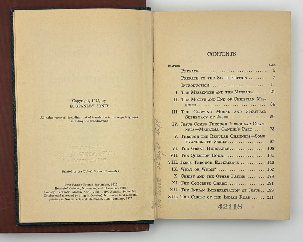 The Christ of the Indian Road (1927 ed) - E. Stanley Jones (Used - Acceptable)