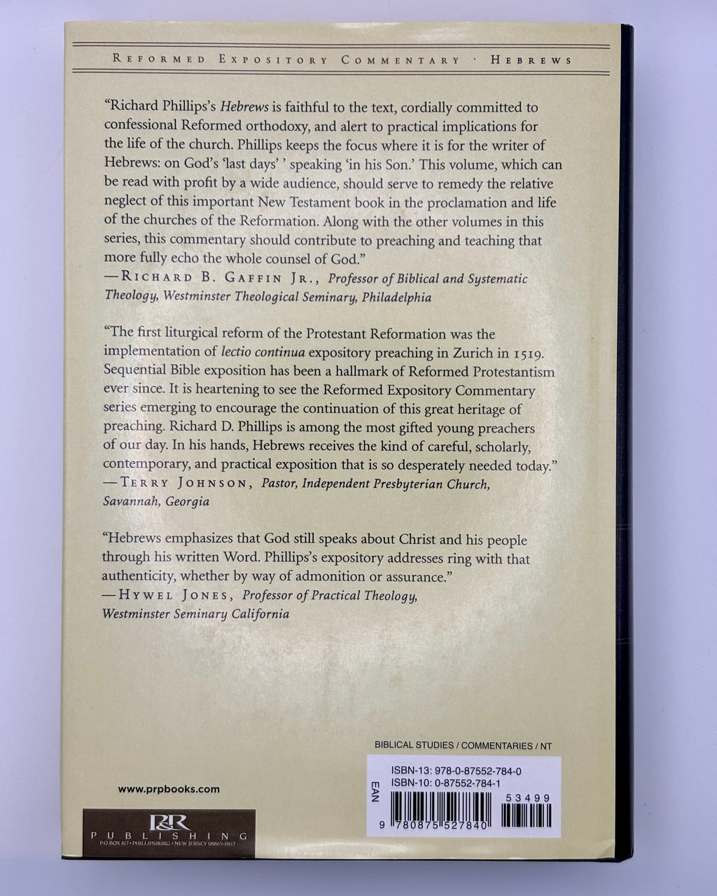 Hebrews (Reformed Expository Commentary) by Richard D. Phillips (Good)