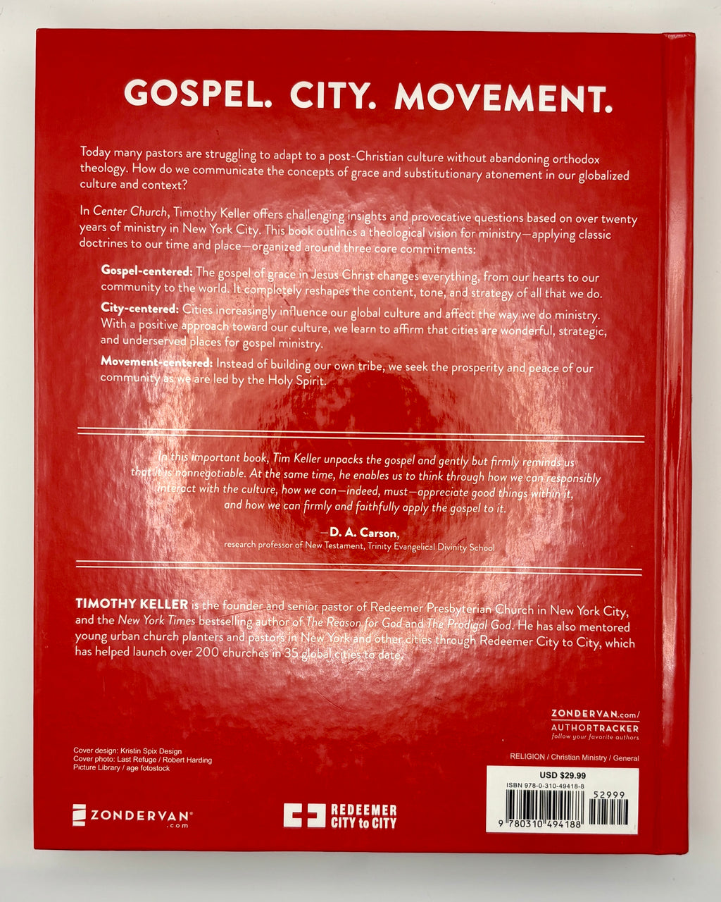 Center Church by Timothy Keller (Very Good)