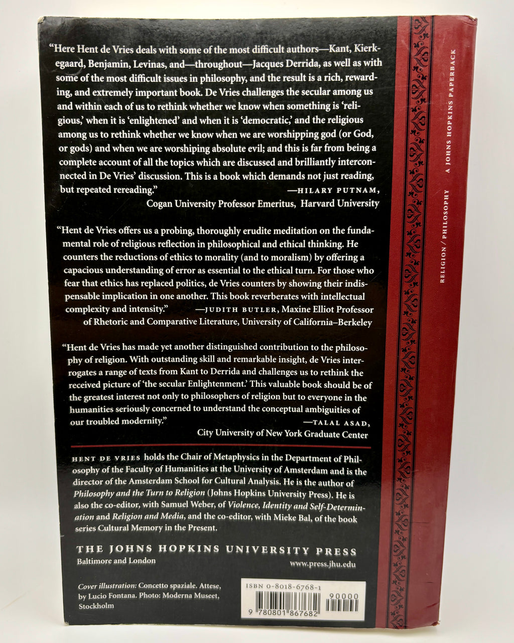 Religion and Violence by Hent de Vries (Very Good)